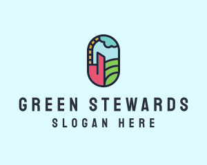 Stained Glass Window logo design