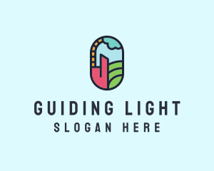 Stained Glass Window logo design