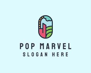 Stained Glass Window logo design