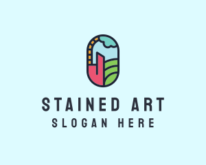 Stained Glass Window logo design