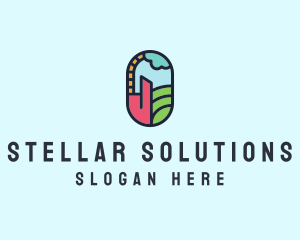 Stained Glass Window logo design