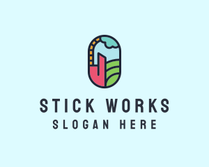 Stained Glass Window logo design