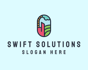 Stained Glass Window logo design