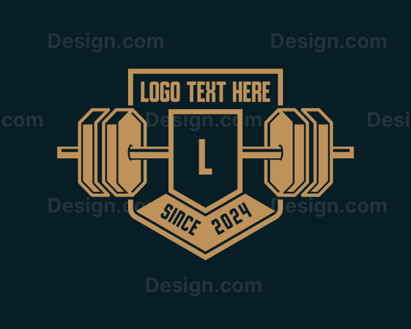 Bodybuilder Gym Training Logo