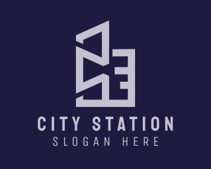 Urban City Skyscraper logo design