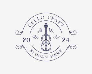 Violin Musical Instrument logo