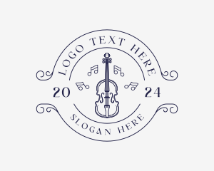 Violin - Violin Musical Instrument logo design