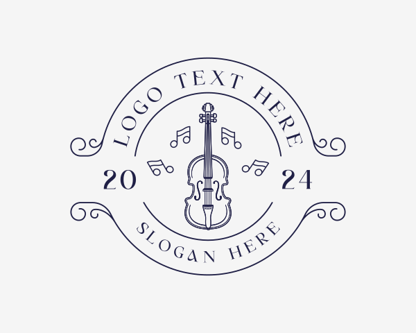 Orchestra Instrument logo example 1