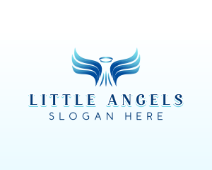 Spiritual Angel Wings logo design