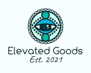 Mandala Art Eyes logo design