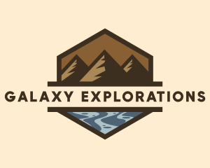 Mountain Sea Exploration  logo design