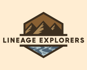 Mountain Sea Exploration  logo design