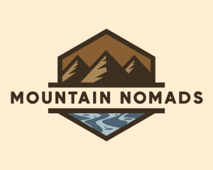 Mountain Sea Exploration  logo design