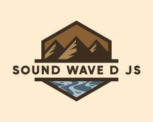 Mountain Sea Exploration  logo design