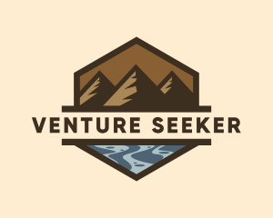 Mountain Sea Exploration  logo design