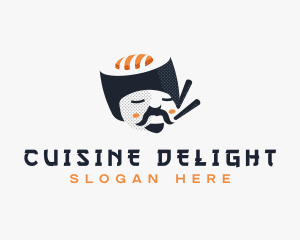 Japanese Sushi Guy logo design