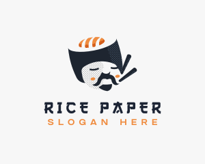 Japanese Sushi Guy logo design