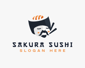 Japanese Sushi Guy logo design