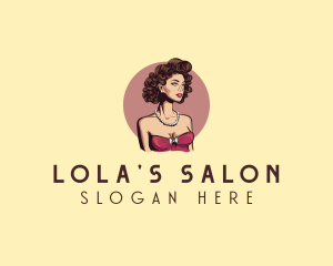 Pinup Girl Salon logo design