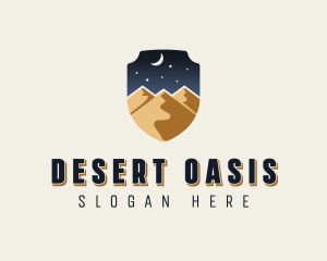 Evening Desert Dune logo design