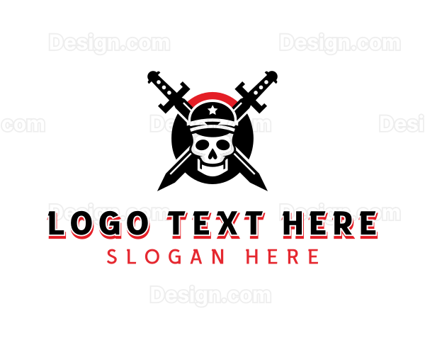 Sword Captain Skull Logo