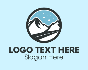 Rural - Outdoor Mountain Peak logo design