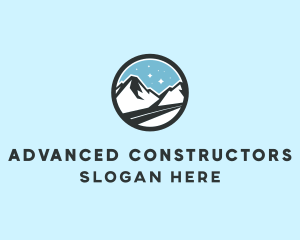 Outdoor Mountain Peak  logo design