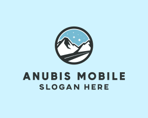 Outdoor Mountain Peak  logo design