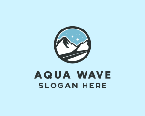 Outdoor Mountain Peak  logo design