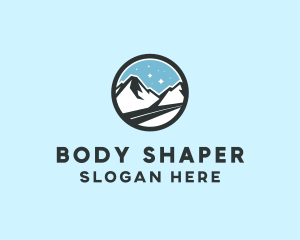 Outdoor Mountain Peak  logo design