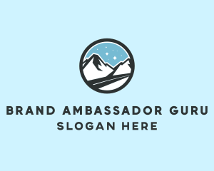 Outdoor Mountain Peak  logo design