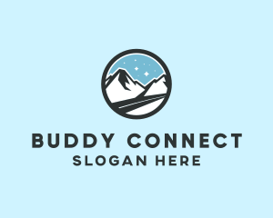 Outdoor Mountain Peak  logo design