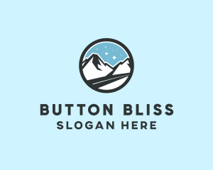 Outdoor Mountain Peak  logo design