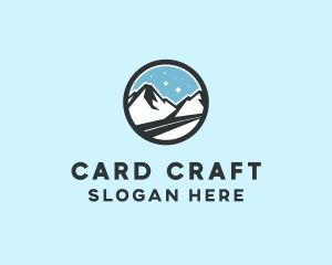 Outdoor Mountain Peak  logo design