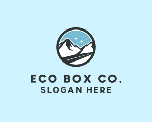 Outdoor Mountain Peak  logo design