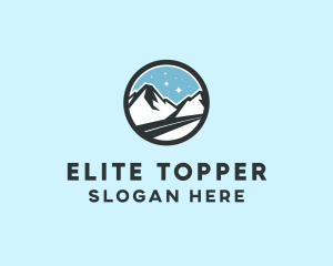 Outdoor Mountain Peak  logo design