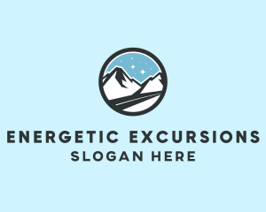 Outdoor Mountain Peak  logo design