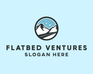 Outdoor Mountain Peak  logo design