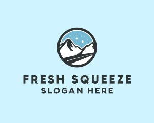 Outdoor Mountain Peak  logo design