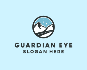 Outdoor Mountain Peak  logo design