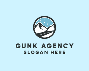 Outdoor Mountain Peak  logo design