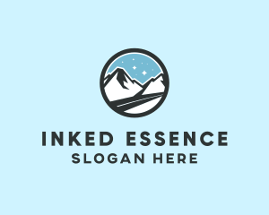 Outdoor Mountain Peak  logo design