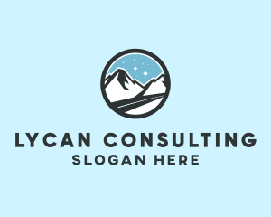 Outdoor Mountain Peak  logo design