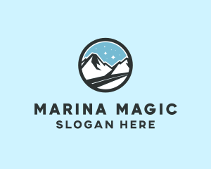 Outdoor Mountain Peak  logo design