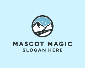 Outdoor Mountain Peak  logo design