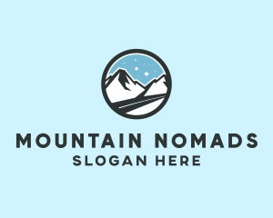 Outdoor Mountain Peak  logo design