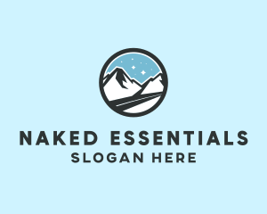 Outdoor Mountain Peak  logo design