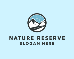 Outdoor Mountain Peak  logo design