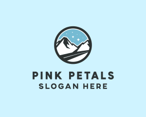 Outdoor Mountain Peak  logo design