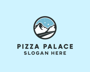 Outdoor Mountain Peak  logo design